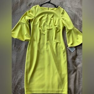 Calvin Klein Neon Yellow Dress *NWT*